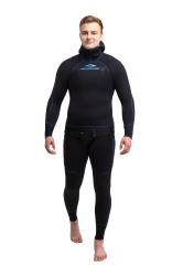 Гидрокостюм Hunter Pro 7мм нейлон/открытая пора черный